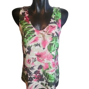 Camber & Grace Floral Sleeveless Top Size Small